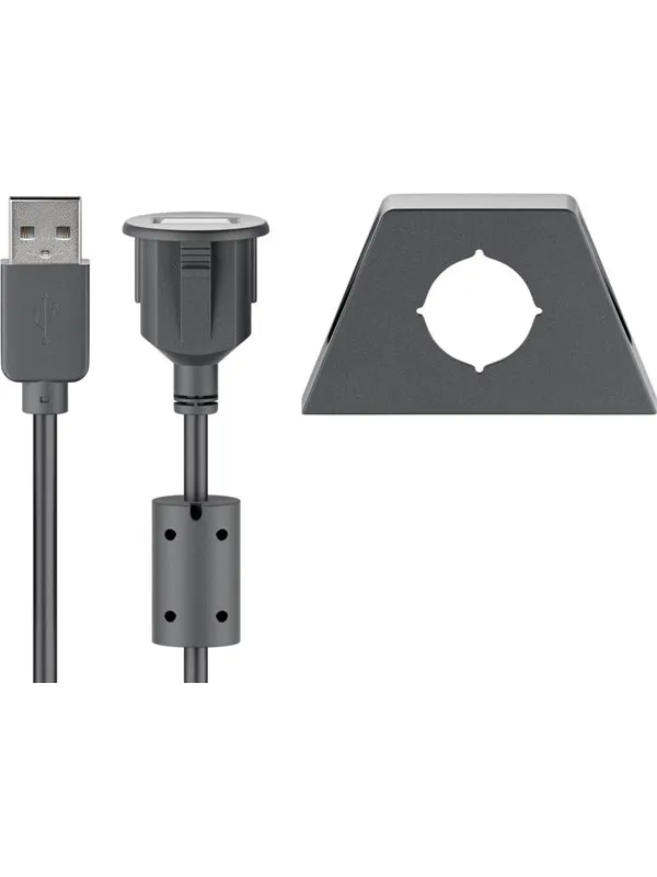 Pro USB-A <-> USB-A - 0.6m - Svart