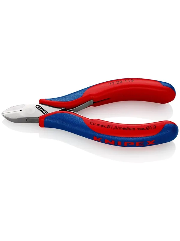 KNIPEX Elektronikk-sidekutter, Med gjennomstukket ledd
