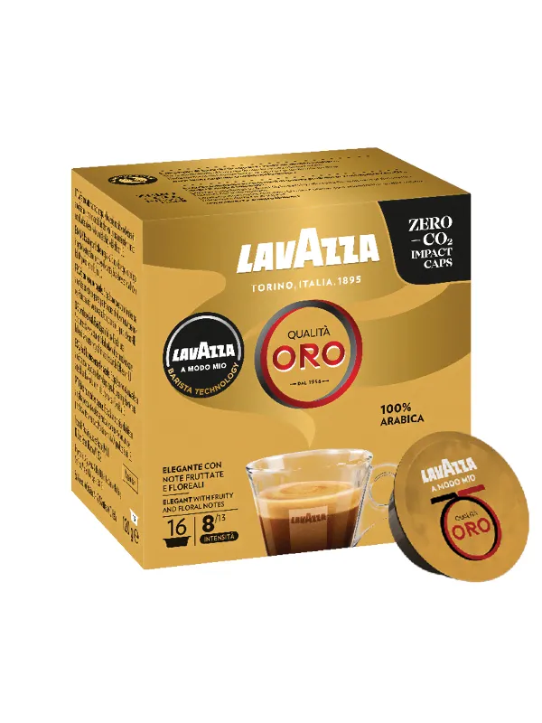 Lavazza A Modo Mio Qualita Oro Caps - 16 pcs