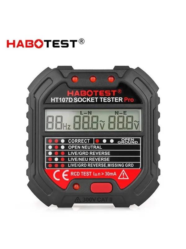 Habotest HT107D receptacle tester
