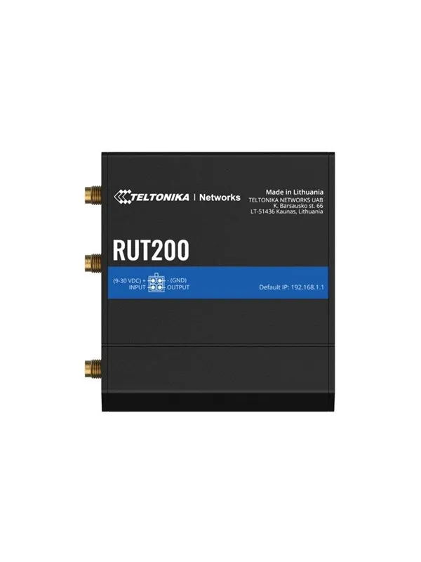 Teltonika RUT200 Industrial Cellular Router (RUT200040000 / Standard package with EU PSU) - Wireless router N Standard - 802.11n