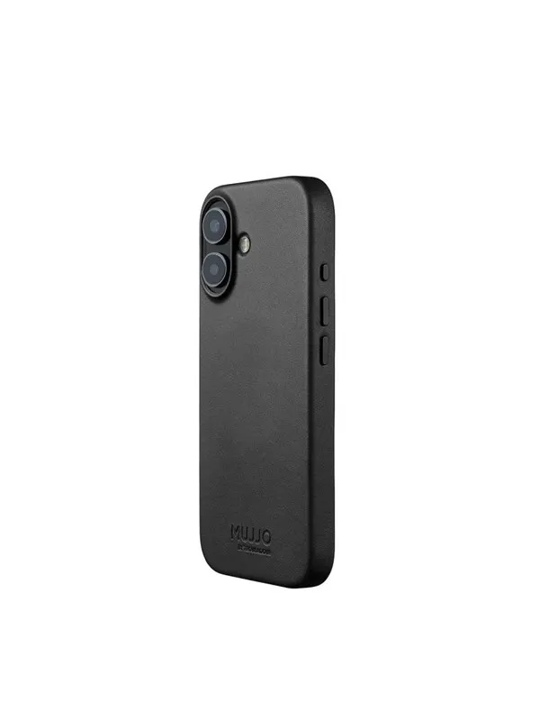Mujjo Full Leather Case for iPhone 17 - Black