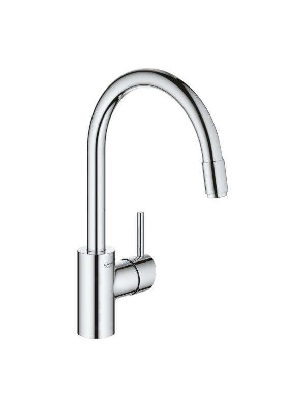 Grohe Concetto Kitchen faucet with pull-out C-spout Chrome