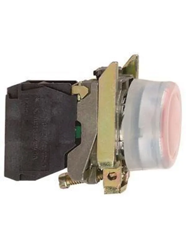 Schneider Electric Harmony push button complete with spring return in red and t