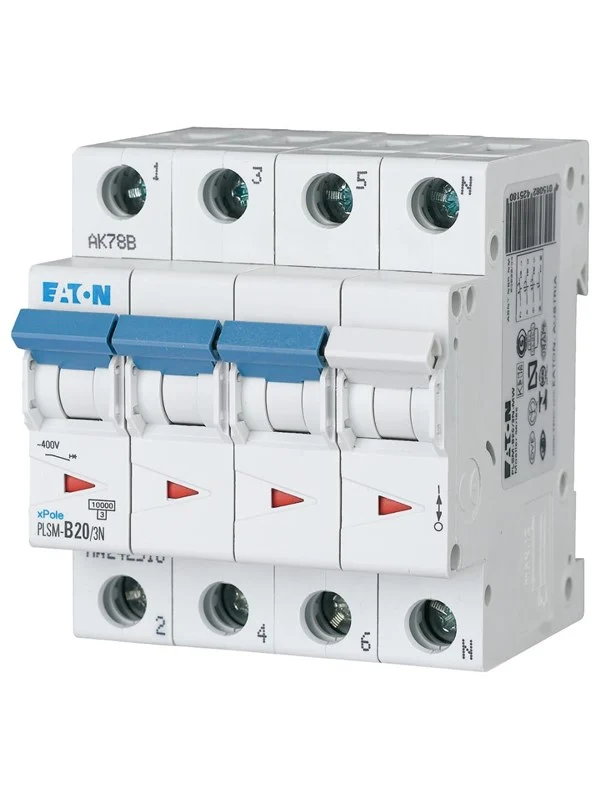 Eaton Pls6-c20/3n-mw - miniature circuit breaker mcb