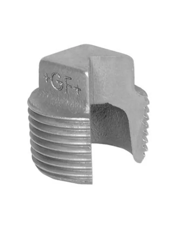 +GF+ Plug plain black 1 1/2"