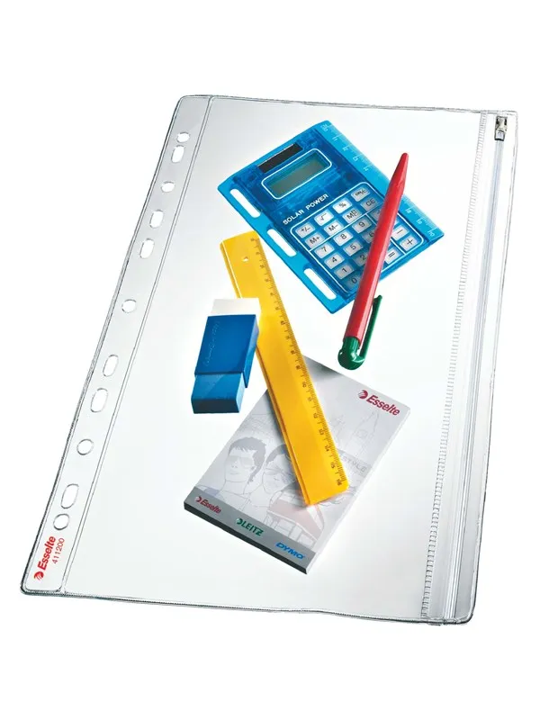 Esselte Zipsafe lomme A4 200my Klar Pose/5