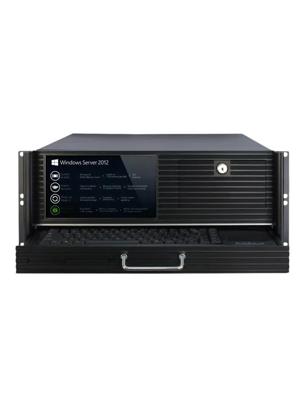 Inter-Tech 4452-TFT - Kabinett - Server (Rack) - Svart