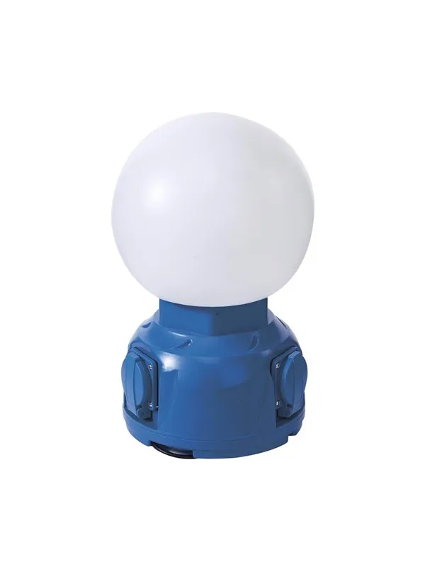 Gripo Globe lampe 28W with 2 x 230V outlets