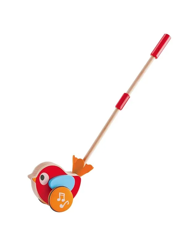 Hape Lilly Vogel Wooden Push Stick with Sound