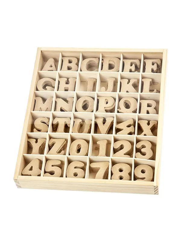 Creativ Company Letters and numbers - MDF 288st.