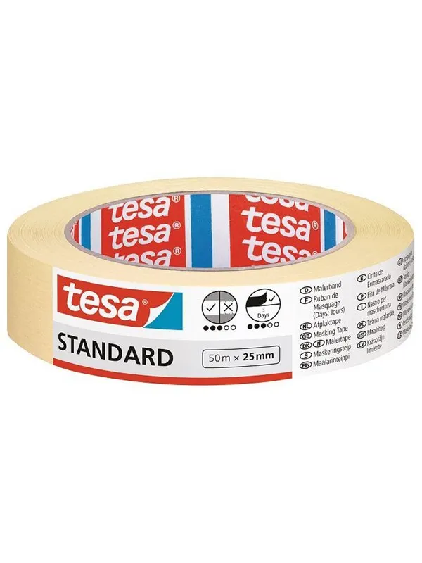 tesa Stantard Masking Tape 50 m x 25 mm