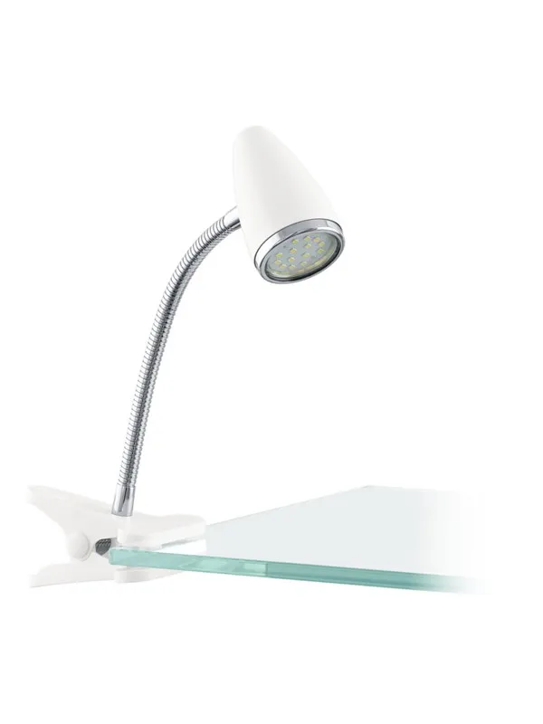 EGLO RICCIO 1 CLAMP SPOT 3W HVIT I POSE