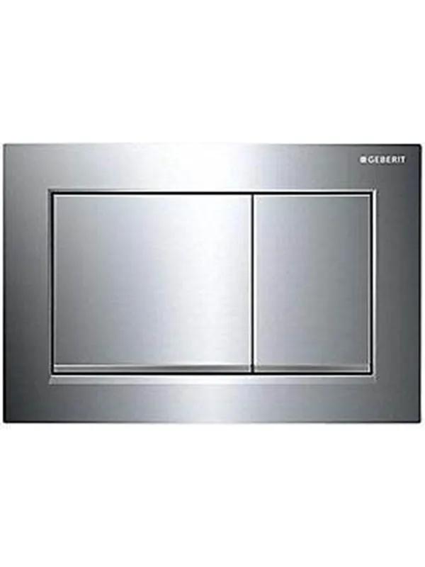 Geberit actuator plate omega30 for dual flush: bright chrome