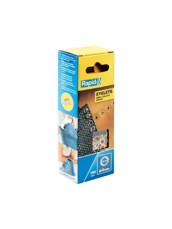 Rapid Eyelets 4mm Box 100pcs