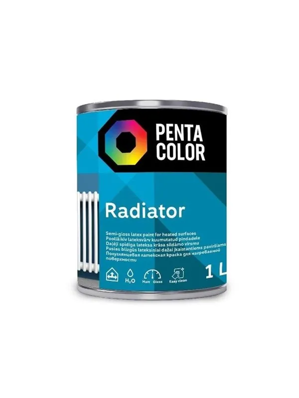 PENTACOLOR HEAT RESISTANT PAINT PENTA RADIATOR 1L