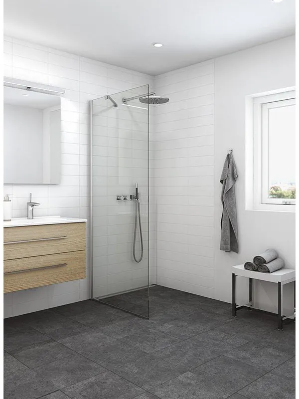 Dansani match fixed panel 67-69 cm satin/clear