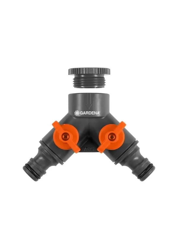 Gardena GARDENA 2-veis krankobling 26,5 mm ((G 3/4") / 21 mm (G 1/2")