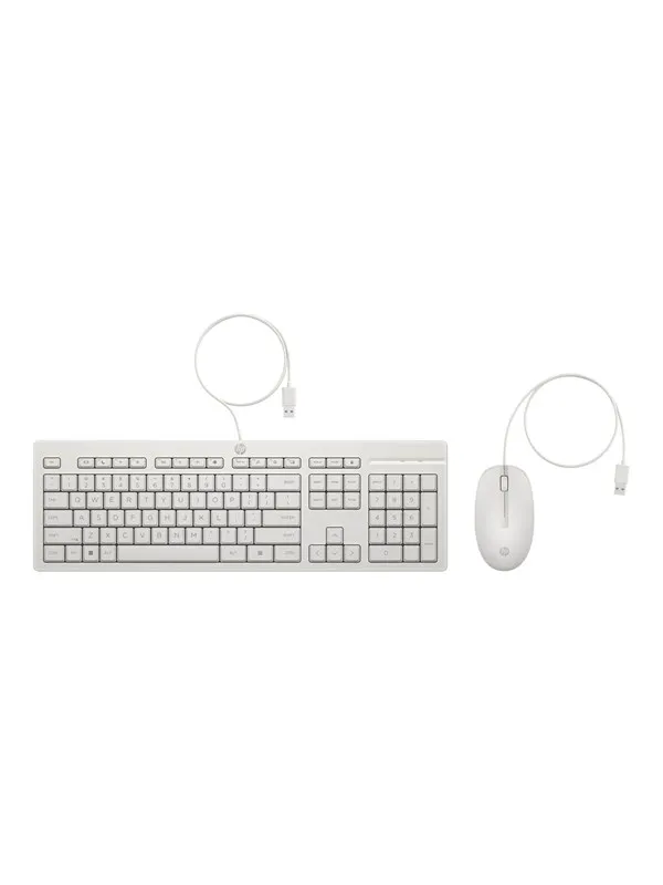 HP 225 - Tastatur & Mussett - Dansk - Hvit