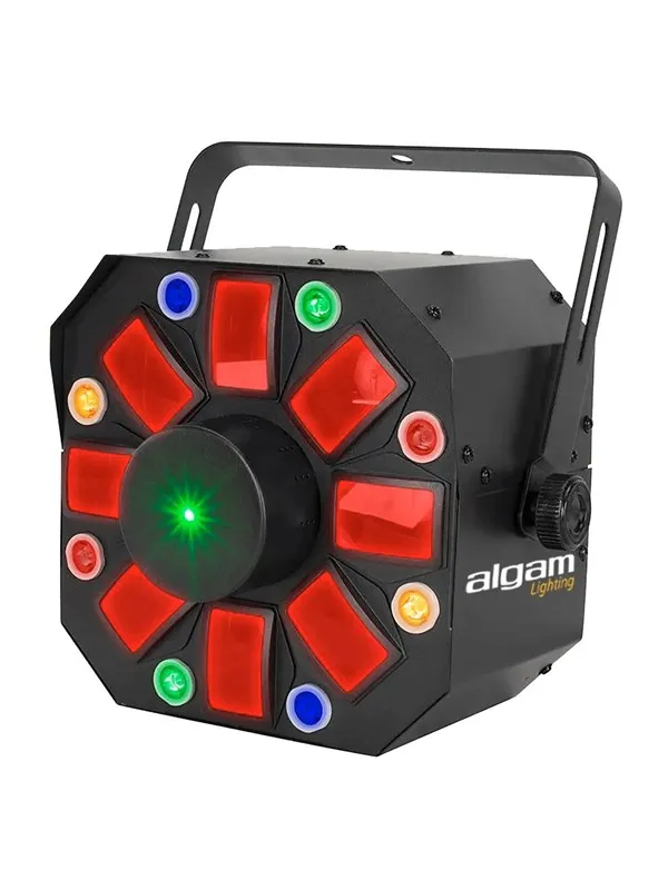Algam Lighting LED-laserprojektor 8 multifunksjonelle roterende hoder
