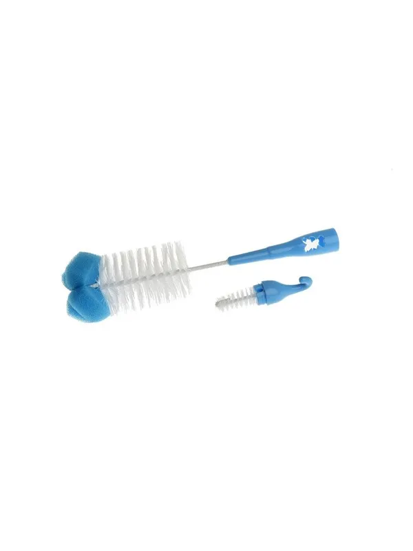 Akuku Bottle cups and nipple brush with sponge BLUE
