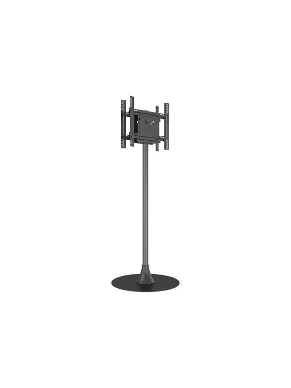 Multibrackets M Pro Series stand - modular - for 2 LCD displays - single pole floorbase round B2B - black - Max 100 kg - recommended for 65"