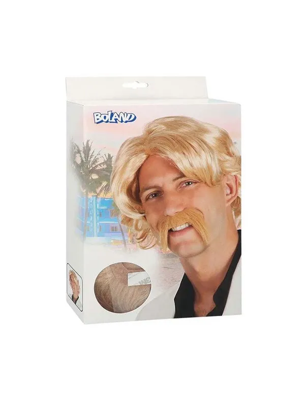 Boland - Blonde Wig with Mustache