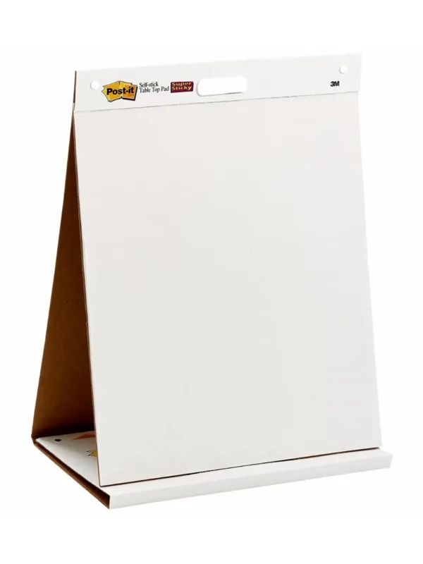 3M Post-It Super Sticky Recycled Table Top Easel Pad White 58.4 cm x 50.8 cm 20 Sheets on Pad