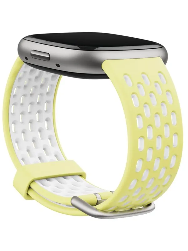 Fitbit Versa 3/4 & Sense/2 Glow Up/Frost White Small
