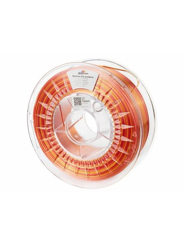 Spectrum 3D Filament / PLA SILK Rainbow / Fire Red / â 1.75 mm / 1 kg