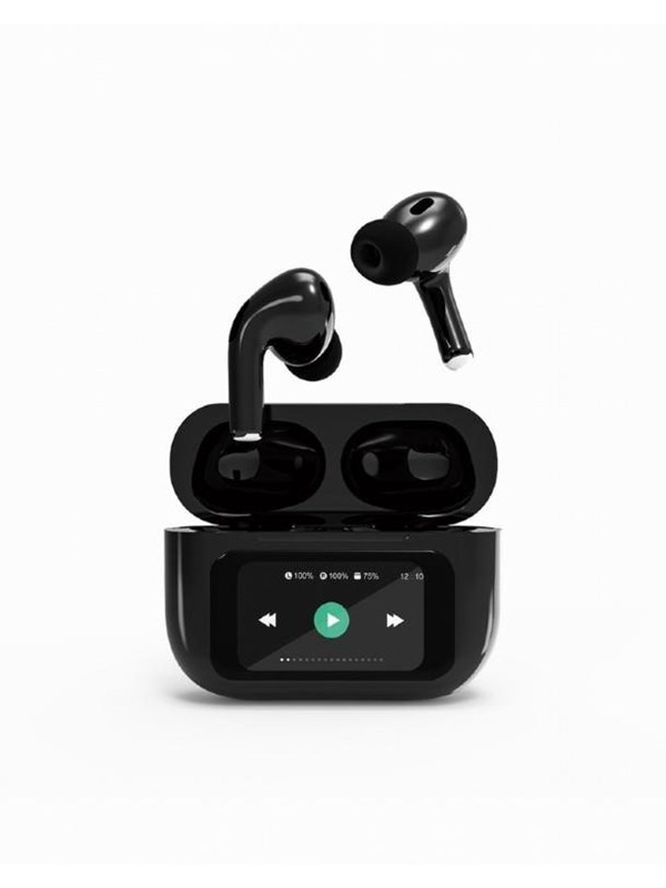 Gembird BT TWS in-ears with LCD display and ANC - Svart