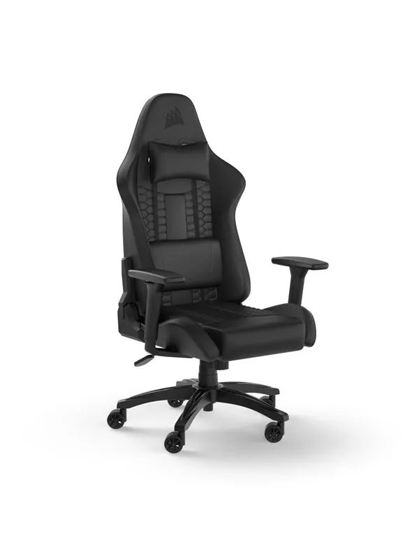 Corsair TC100 Relaxed Gamingstol - Svart - Myk kunstlær - Opptil 120 kg
