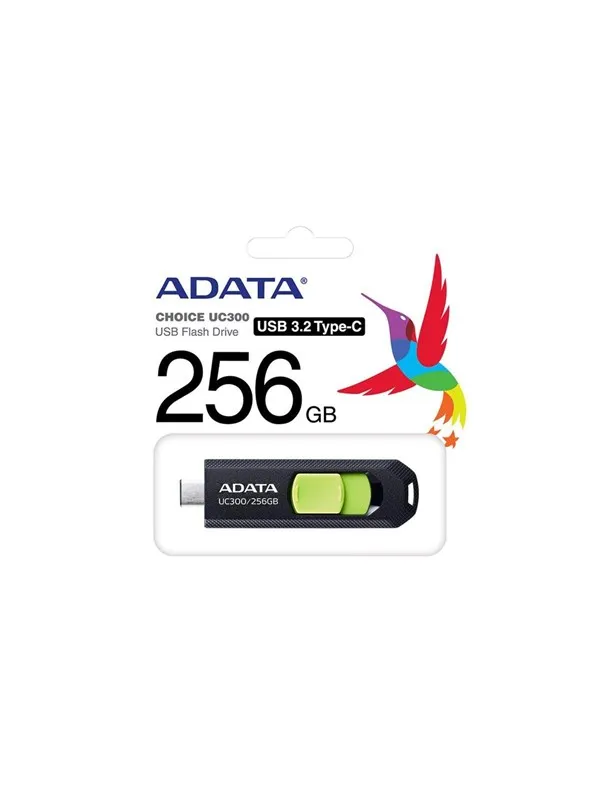 A-Data UC300 - Grønn - 256GB - Minnepenn