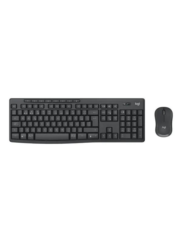 Logitech MK370 Combo for Business - keyboard and mouse set - QWERTY - Portuguese - graphite Input Device - Tastatur & Mussett - Portugisisk - Svart