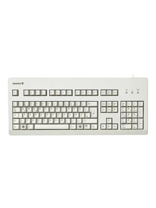 Cherry G80-3000 - keyboard - US - light grey - Tastatur - Engelsk (USA) - Grå