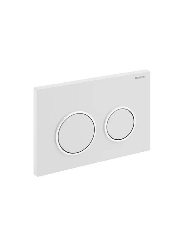 Geberit actuator plate kappa21 for dual flush: white / brigh