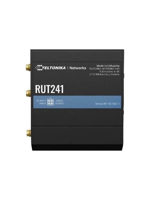 Teltonika RUT241 Industrial 4G eSIM Router (RUT241010000 / Standard package with EU PSU) - Wireless router N Standard - 802.11n