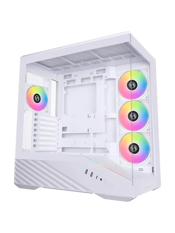 Lian Li V100 White (4x ARGB fans) - Kabinett - Miditower - Hvit