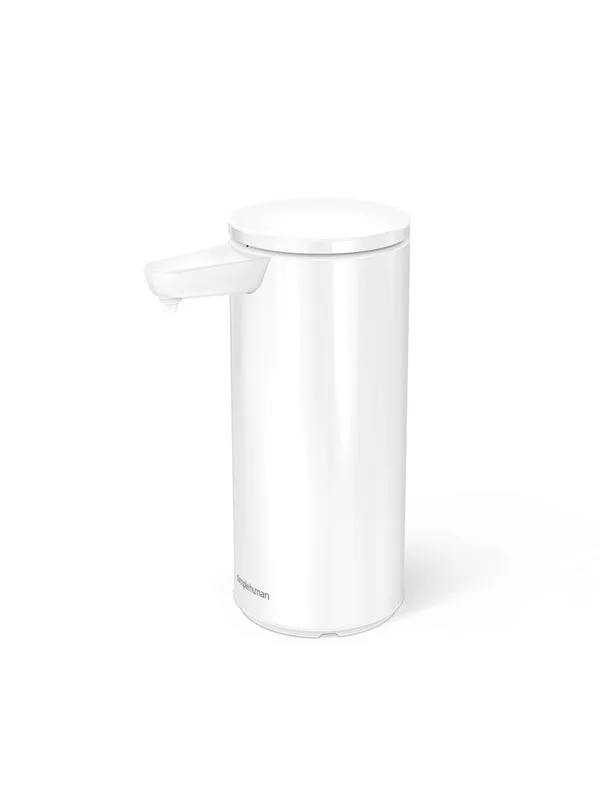 Simplehuman 266 ml oppladbar sensorpumpe, hvit