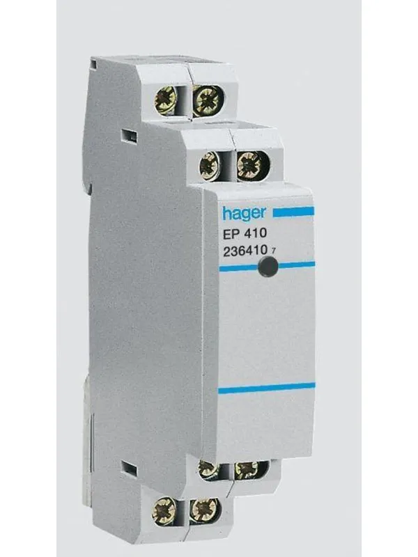 Hager Electronic latching relay 1no 8-24v