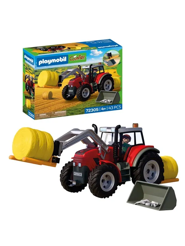 Playmobil - Large Tractor with Hay Bales