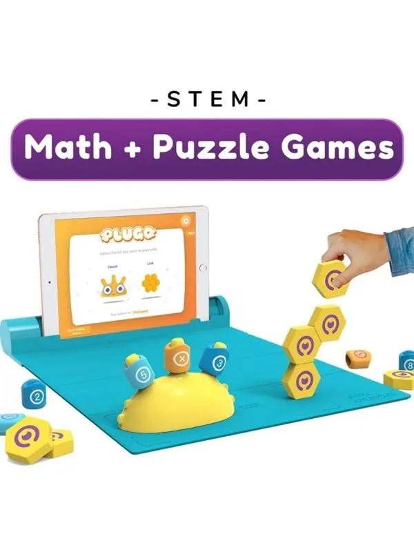 PlayShifu Shifu Plugo: STEM Wiz Pack - 3 in 1 - Math Vocabulary & Puzzles
