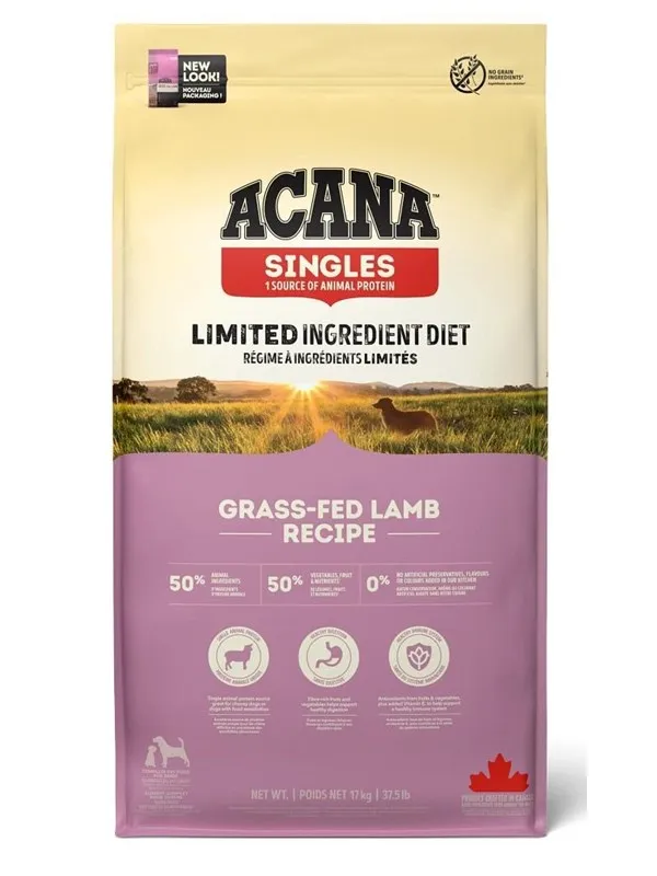 Acana Grass-fed Lamb Dry Dog Food 17kg