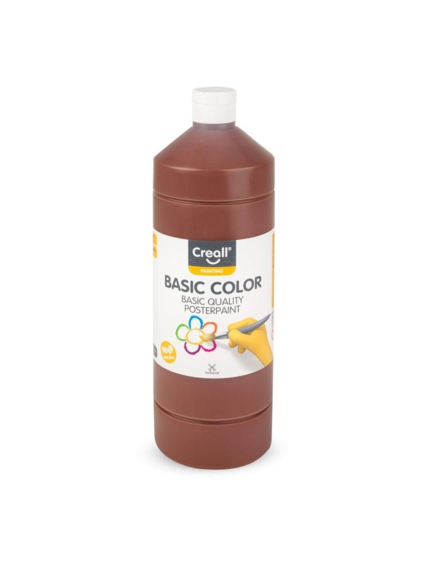 Creall School paint Dark brown 1 liter