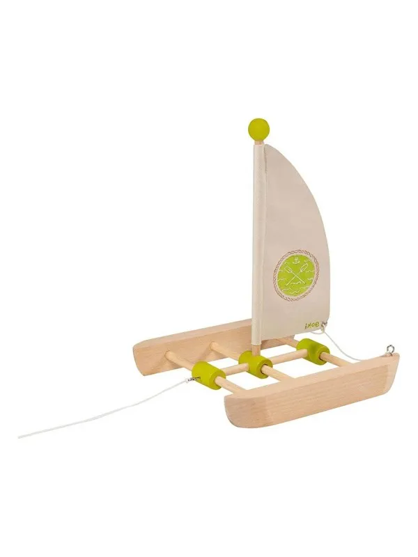 Goki Wooden Catamaran Construction Kit 11 pieces.