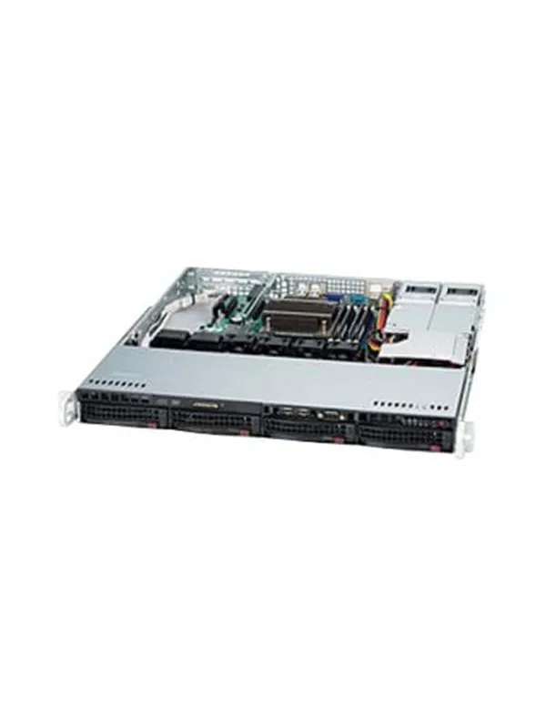 Supermicro SC813M FTQC-R407CB - Kabinett - Server (Rack) - Svart