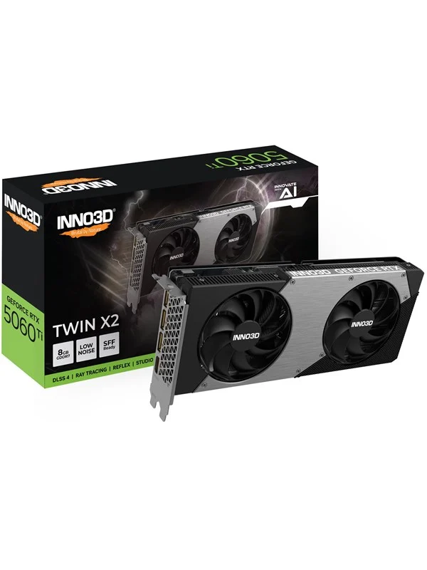 Inno3D GeForce RTX 5060 Ti Twin X2 - 8GB GDDR7 RAM - Grafikkort