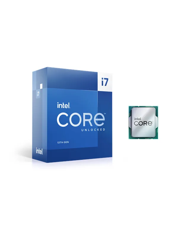 Intel Core i7-13700K Raptor Lake Prosessor/CPU - 16 kjerner - 3.4 GHz - Intel LGA1700 - Intel Boxed (uten kjøler)