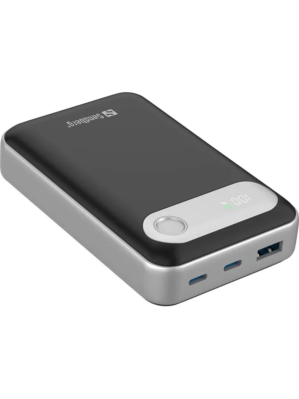 Sandberg Travel Powerbank 20000 PD35W Nødlader - Svart - 20000 Ah