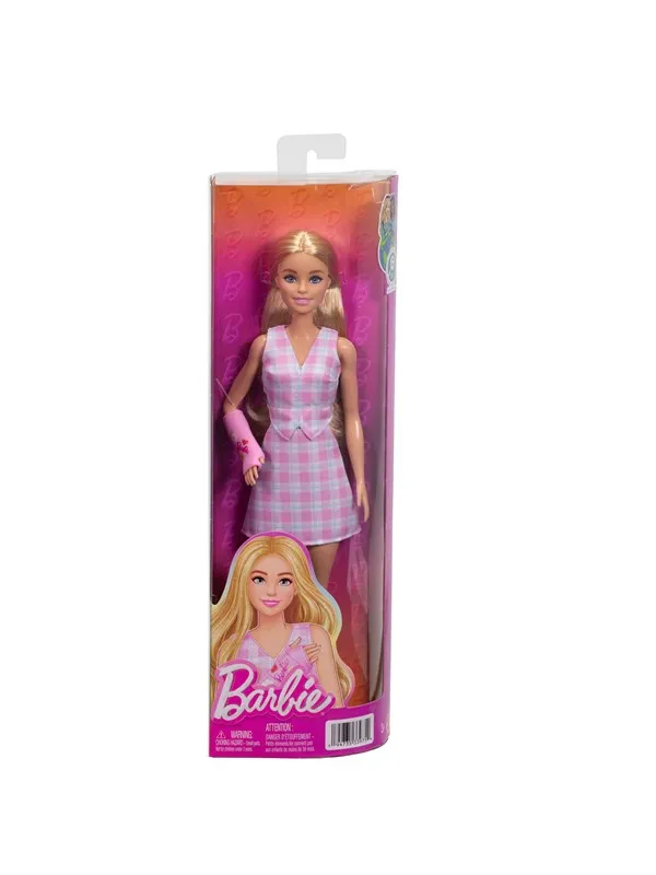 Barbie Fashionista Doll Rosa-rutete, blond med gips